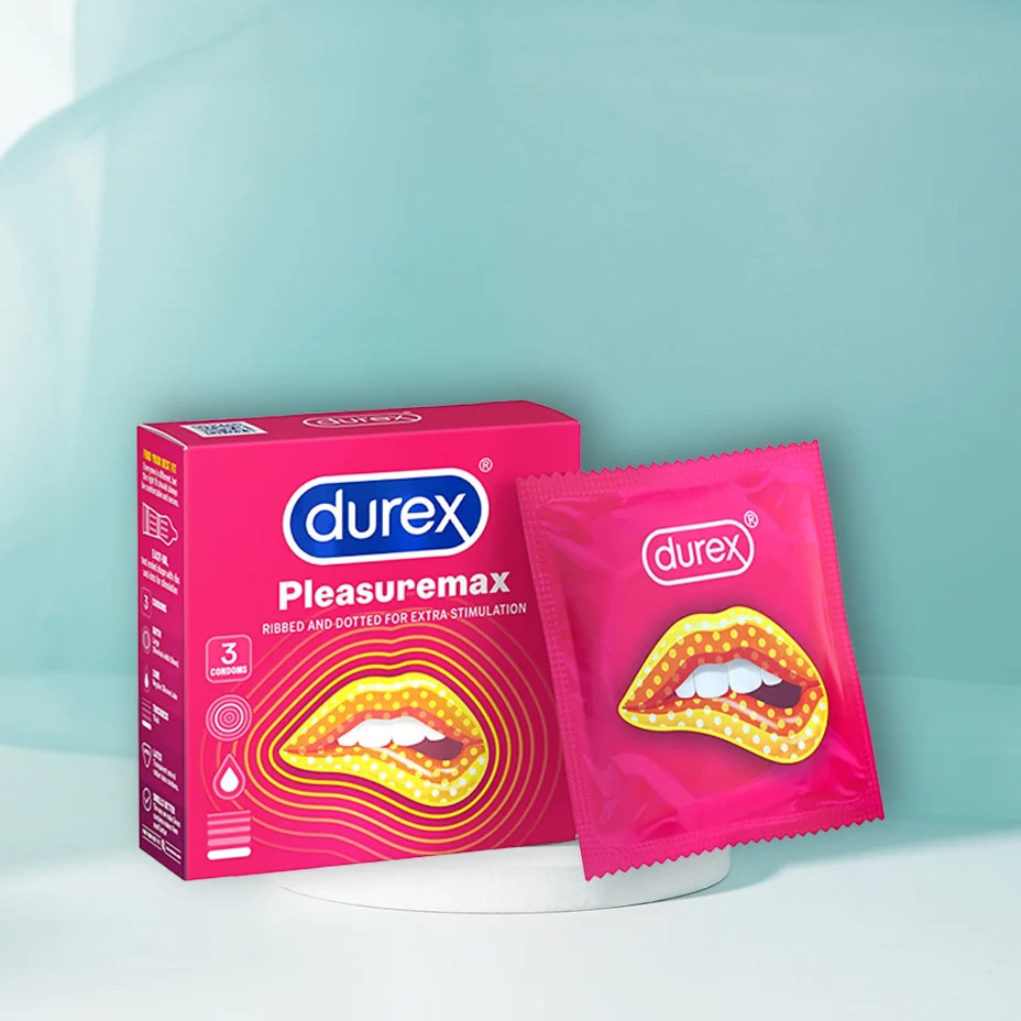 Bao cao su Durex Pleasuremax hộp 3 cái